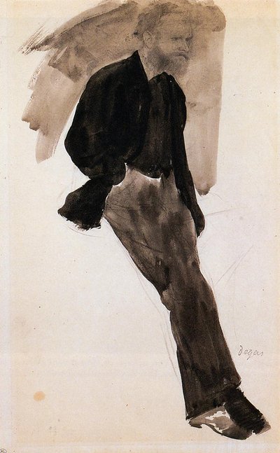 Edouard Manet Standing by Edgar Degas